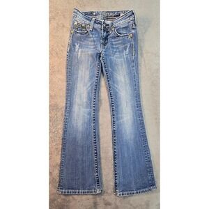 Miss Me Girls Bootcut Jeans Angel Wing Sequin Size 8